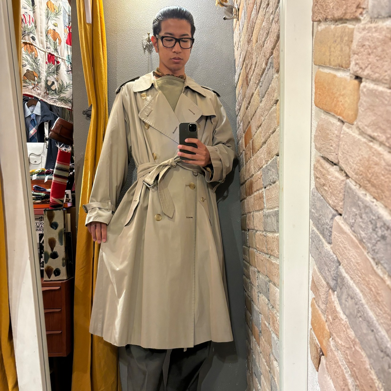 Burberry 1枚袖 コットン100% トレンチコート バーバリー イングランド  