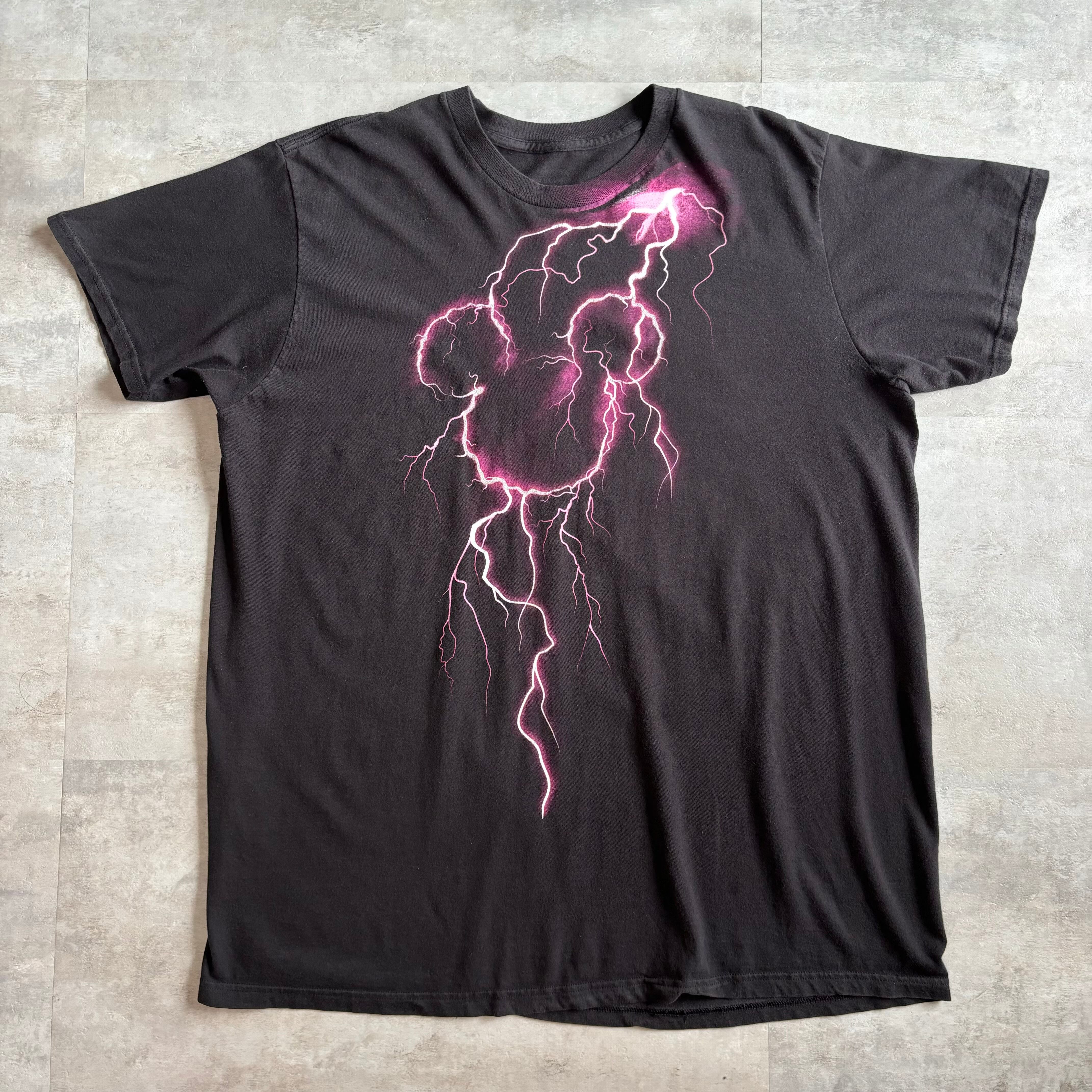 《XL size》Disney ディズニー ミッキー カミナリ サンダー Tシャツ no.3404