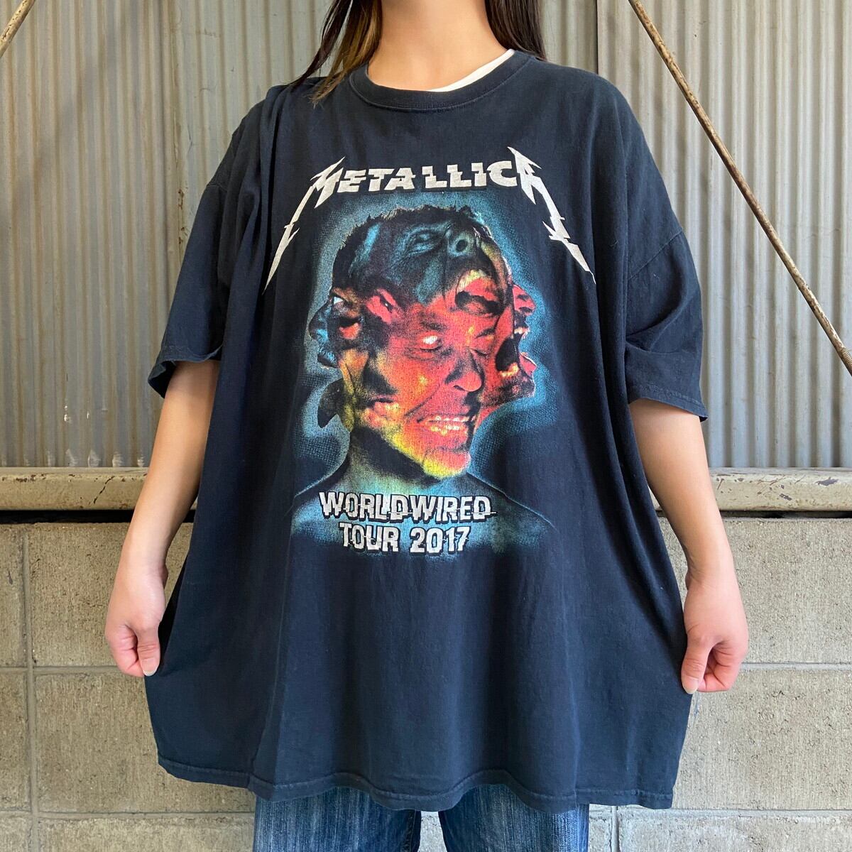 【新品☆デッドストック☆ツアー】メタリカ ビッグプリント バンドTシャツ XL