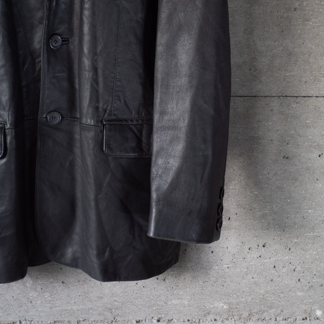 "Adler AUTHENTIC" used Leather lapel Jacket