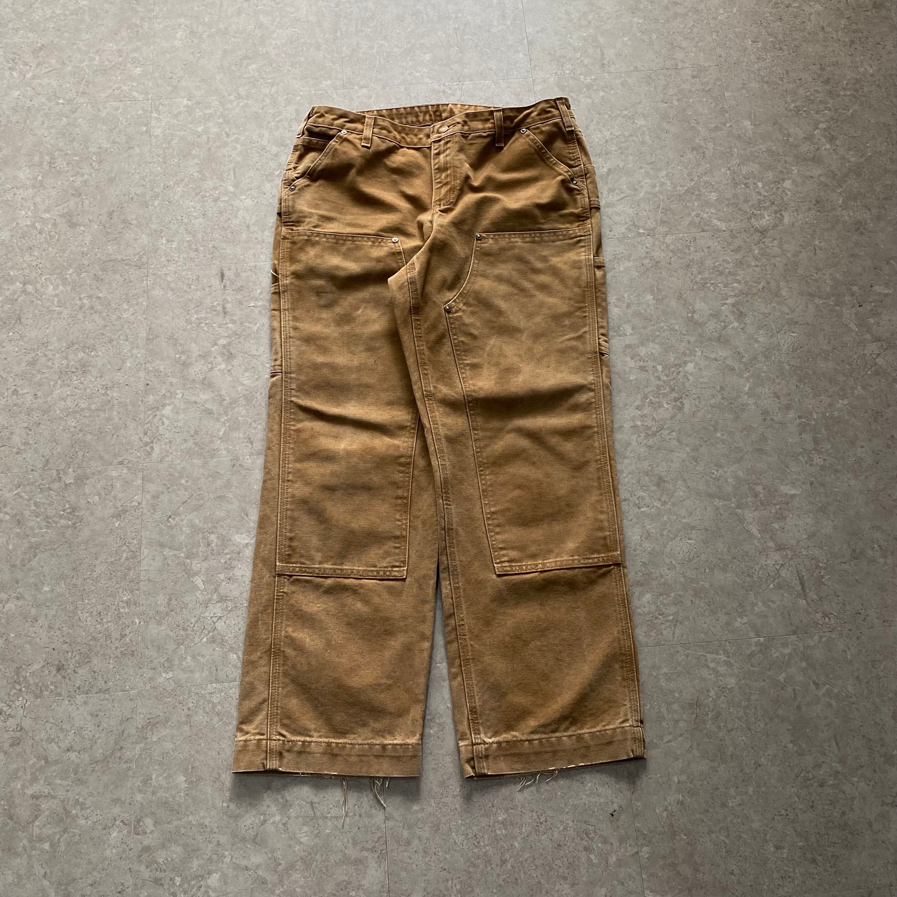 00s Carhartt double knee duck pants "beige"