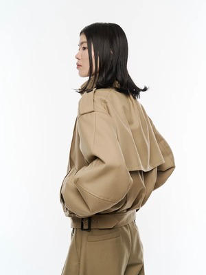 【26AW | WOMEN】POOLDE プールデ / ブルゾン / Kilt-Hem Zip Blouson  PLD-26AW-BL01