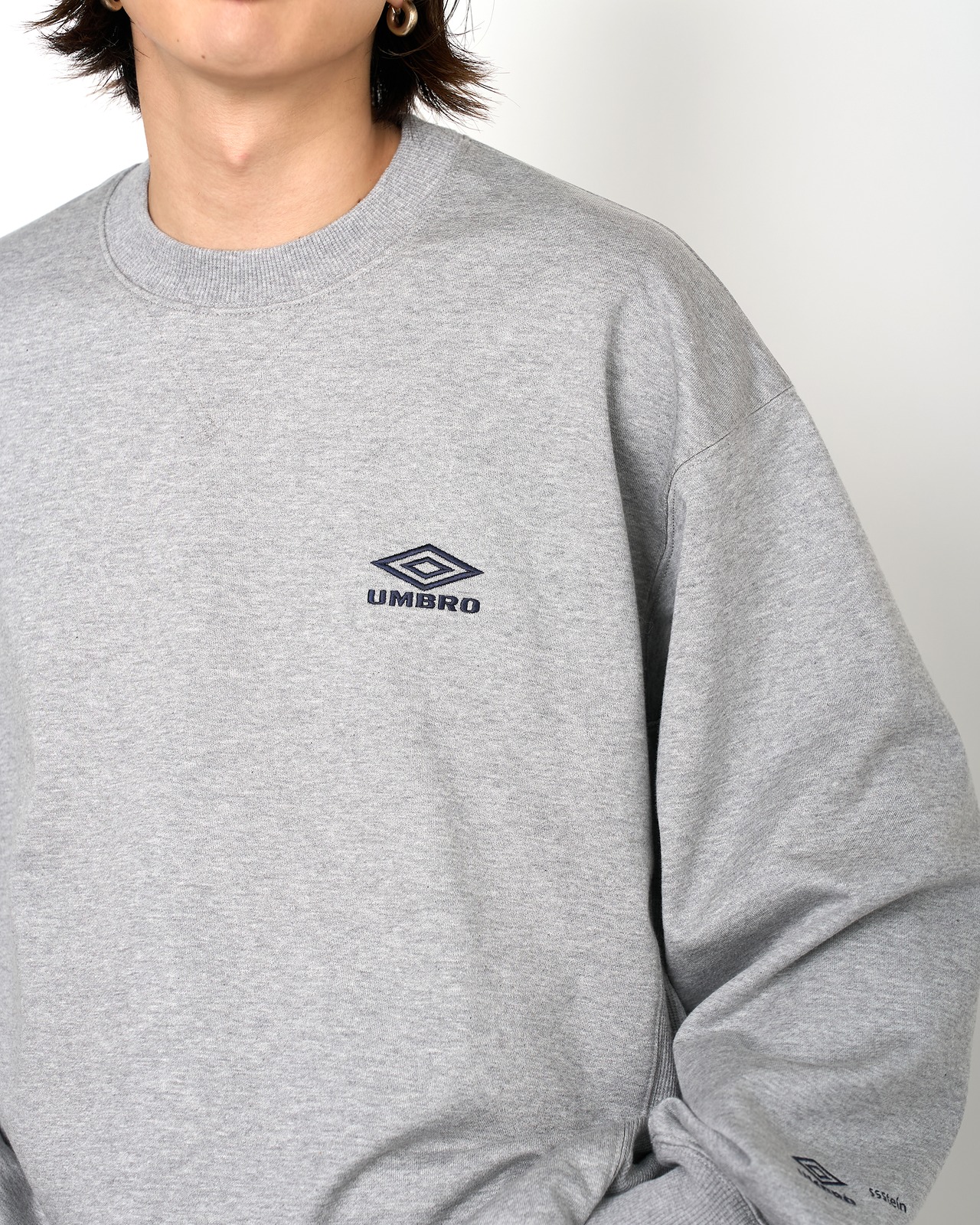 ssstein × UMBRO "HIGH GAUGE COTTON SWEAT LS〔GREY〕"