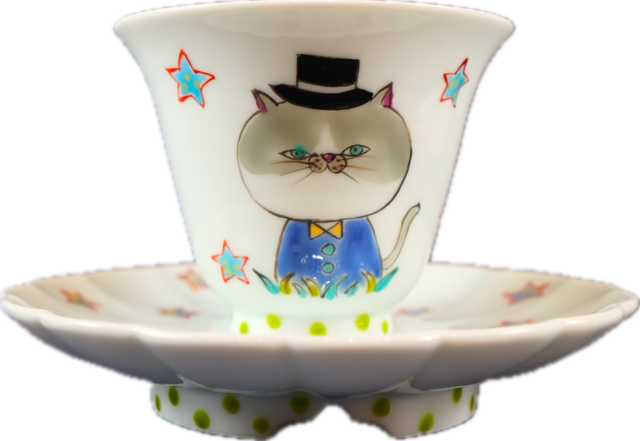 star hat nekko / cap&saucer