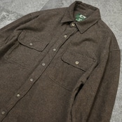 brown heavy chamois shirt