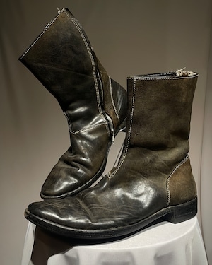 Early 2000s CAROL CHRISTIAN POELL - Cordovan Diagonal Zip Boots