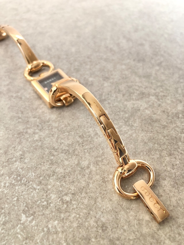 GUCCI グッチ GG 腕時計 ゴールド ホースビット ステンレススチール クォーツ YA120521 vintage ヴィンテージ オールド wtdb2a