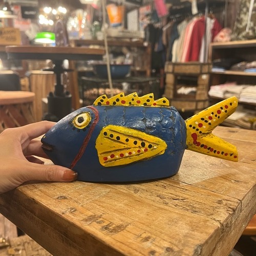 Wooden fish　ウッドの魚　オブジェ　アフリカ　Wood　fish　Object　africa