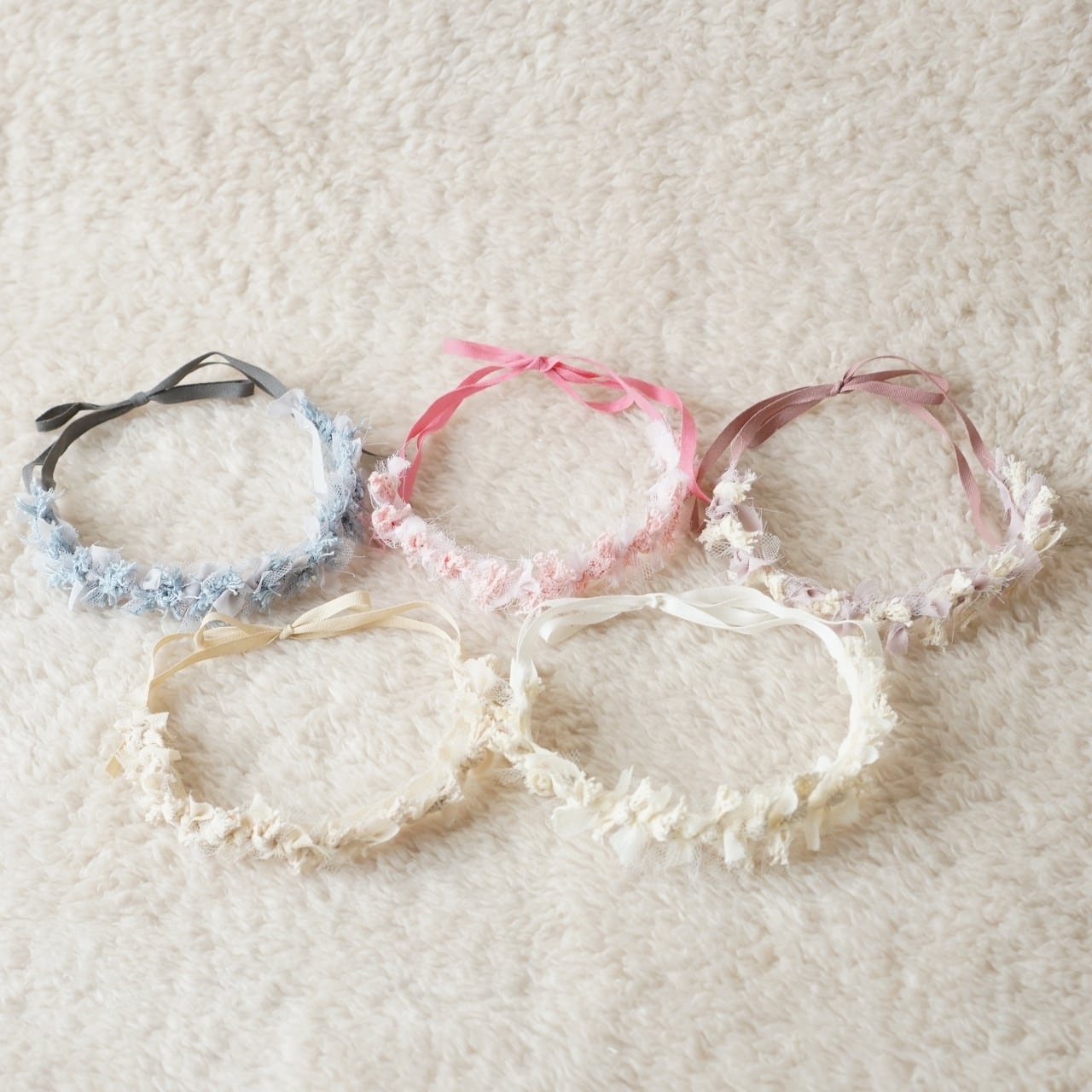 ニューボーン フォト リボン冠 [r110] | Newborn Photo Props - lapis