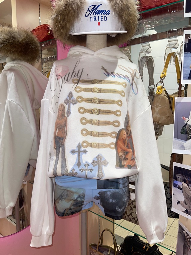 PRINTED  NAPOLEON HOODIE    Y2K