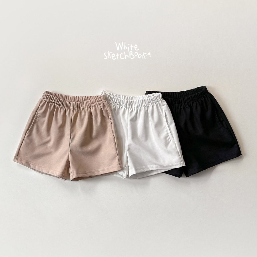 3-quater cotton pants【whitesketchbook】※5月中旬〜5月下旬発送予定