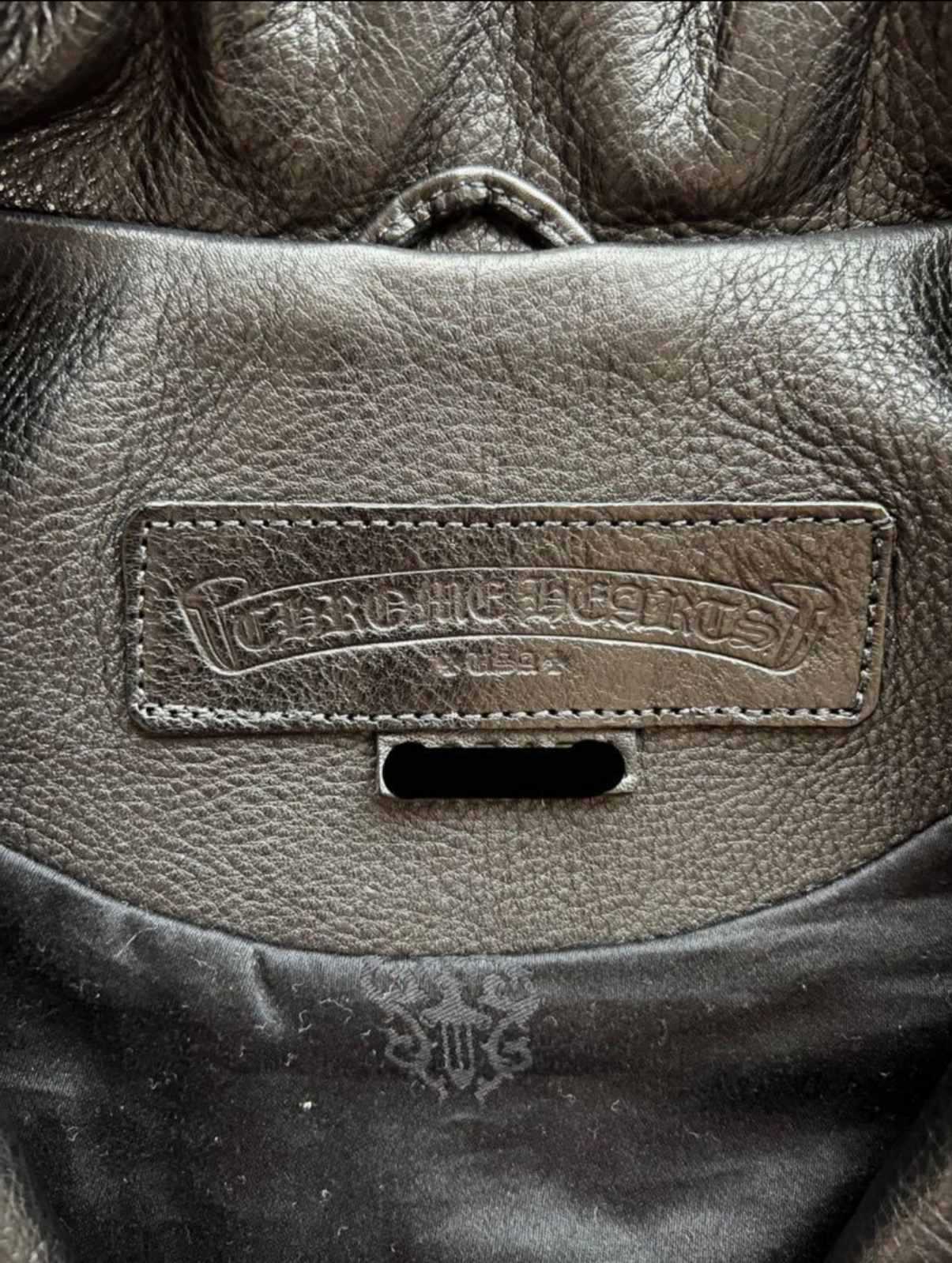 CHROME HEARTS クロムハーツ レザー ライダース ベスト オーダー品