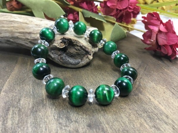 パワーストーンブレスレット　12 天然石ブレスレット パワーストーンブレスレット グリーンアゲート