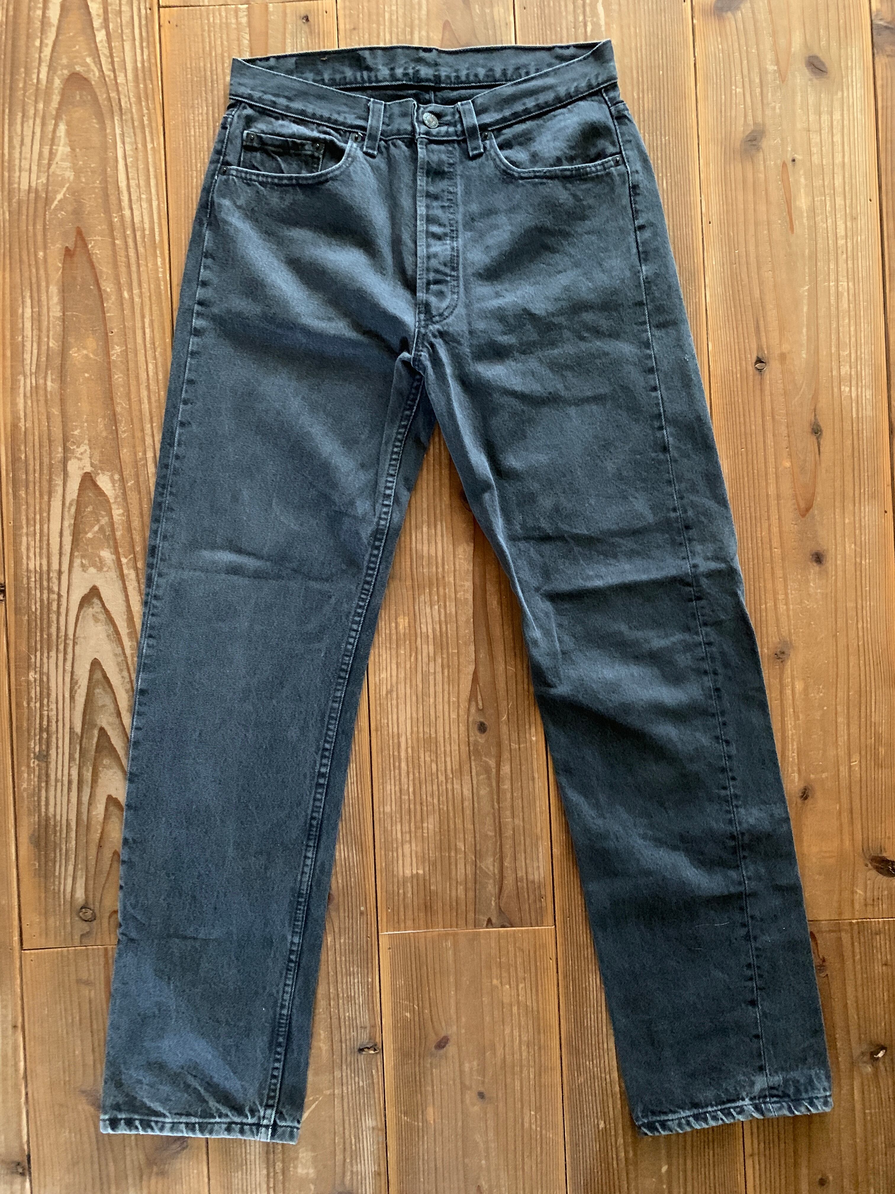 90's Levi's 501 ブラック デニムパンツ 表記（32 × 34）USA製