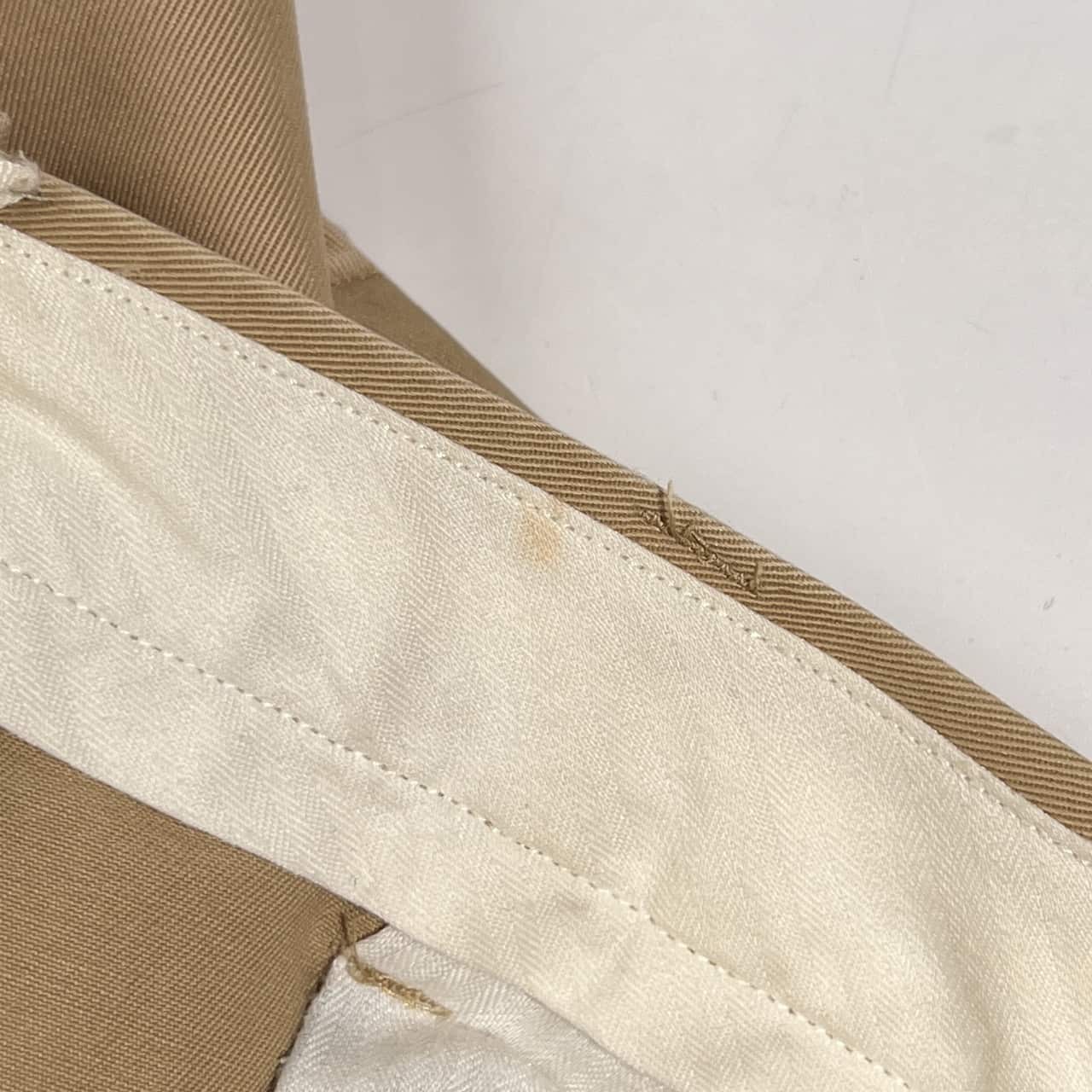 Polo Ralph Lauren ポロ ラルフローレン SLIM FIT 犬刺繍 アニマル コットン チノパン 34/32/ベージュ系 メンズ