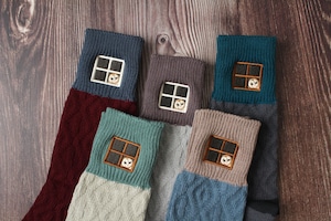 刺繍ソックス『やねうら暮らし』新色