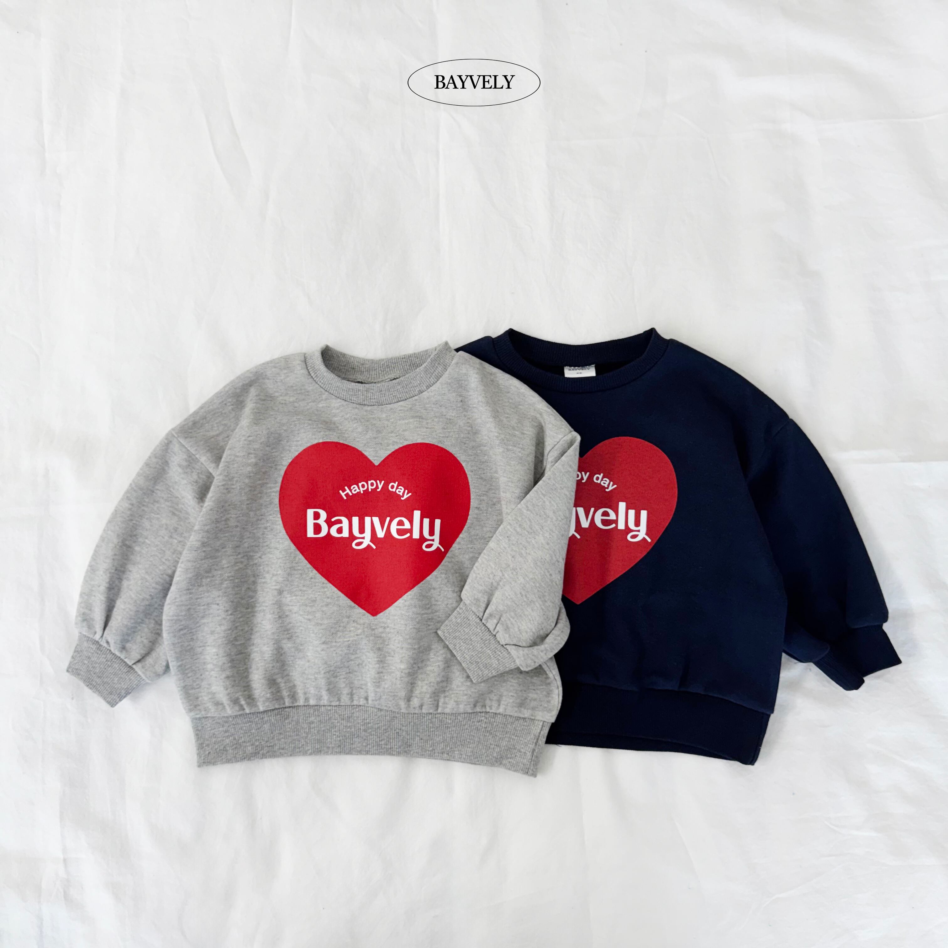 heart sweatshirt【BAYVELY】※9月中旬発送予定
