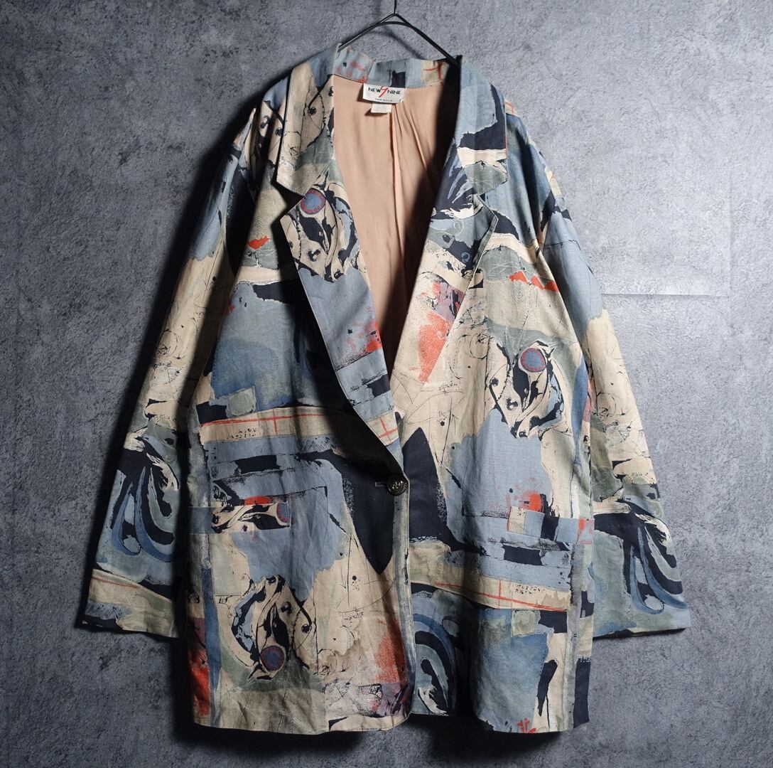 Artistic Pattern Design Easy Tailored Jacket