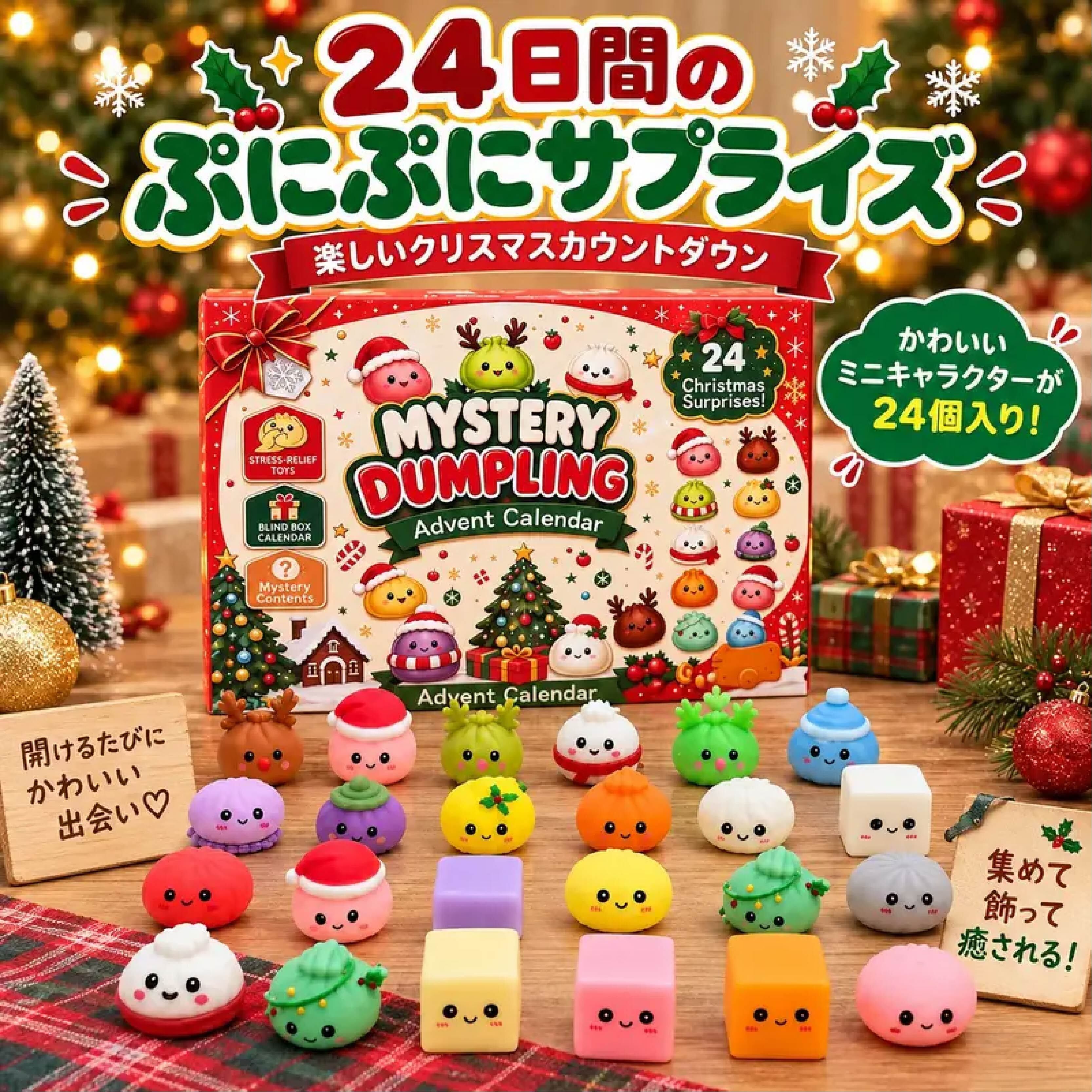 HY 1071 . クリスマスアドベントカレンダー 24個入り ミニフィギュア HY 1071 . クリスマスアドベントカレンダー 24個入り ミニフィギュア