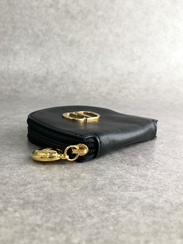Christian Dior クリスチャン ディオール コインケース ブラック CDロゴ レザー vintage ヴィンテージ オールド x42avr