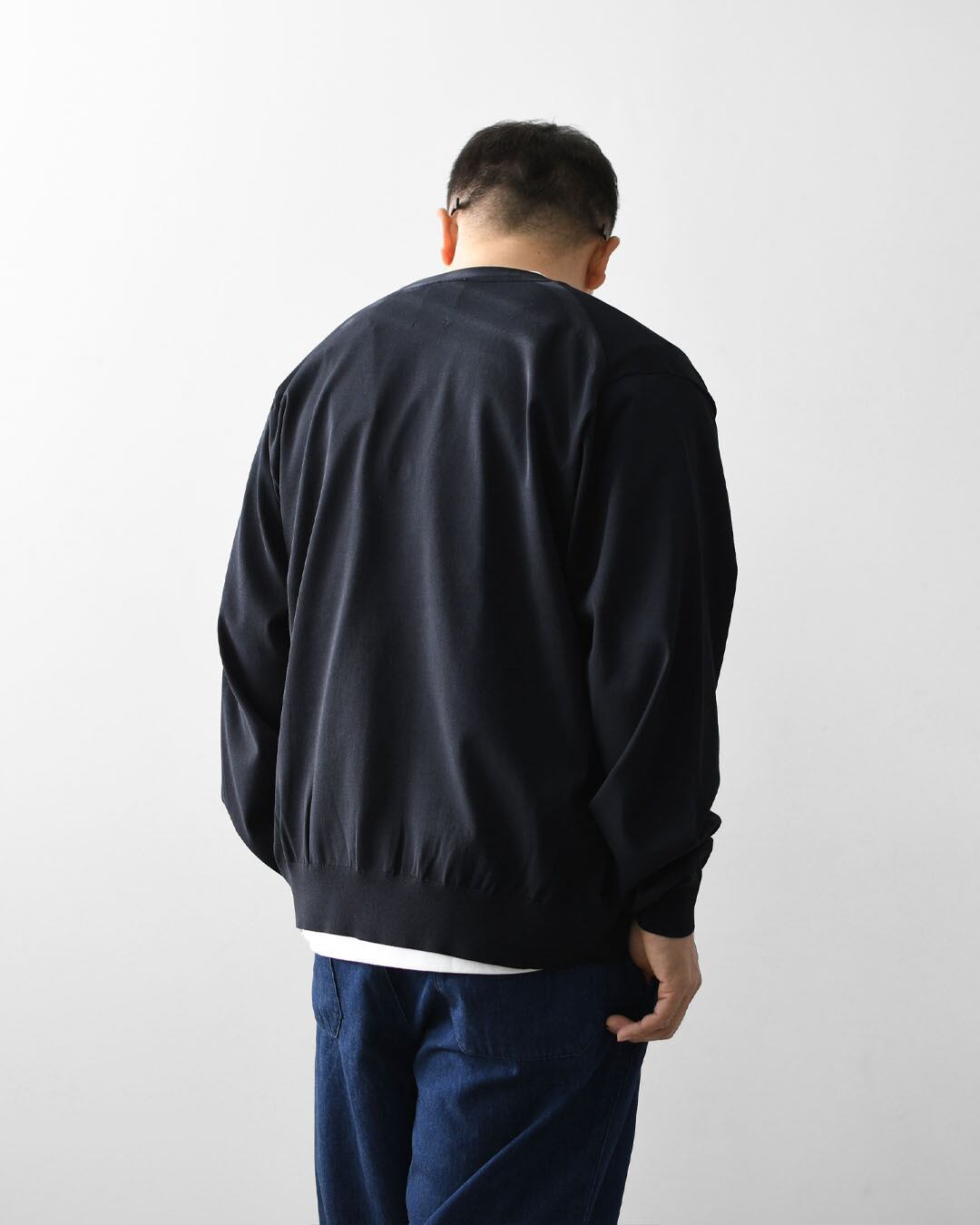 ま*こ様 DANTON ダークグレー Vネックカーディガン サイズM 40 DANTON/ダントン Vネックカーディガン V-NECK CARDIGAN DT-C0406 CIN