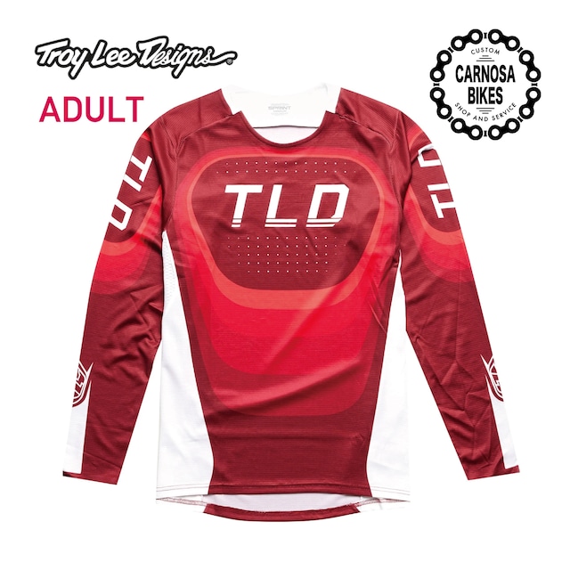 【Troy Lee Designs】SPRINT JERSEY [スプリントジャージ] Reverb RaceRed 大人用 2024