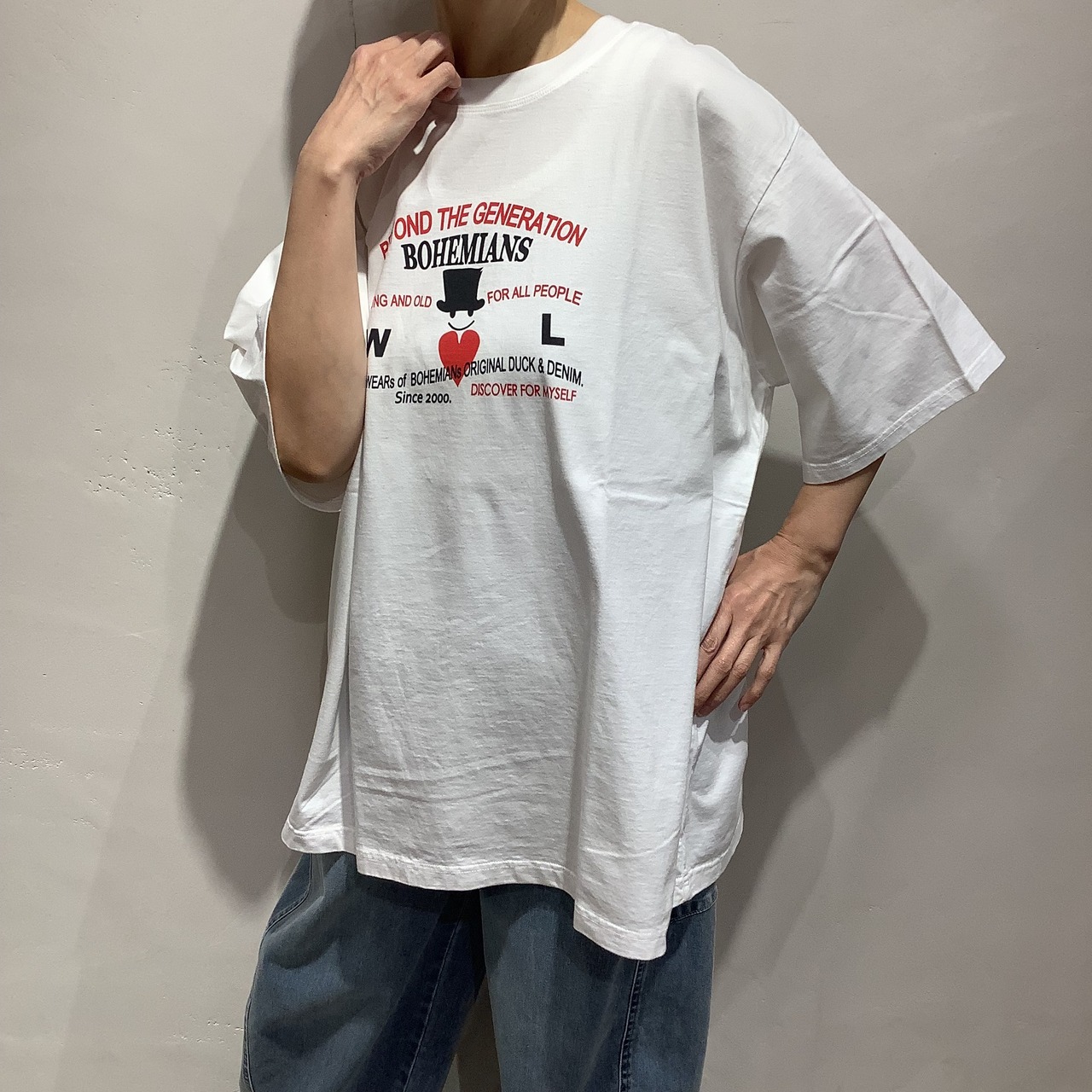 BOHEMIANS ボヘミアンズ 長袖デニムシャツ 美し XSサイズ 