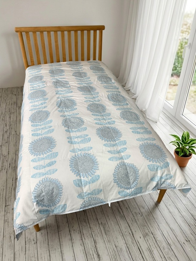 羽毛肌掛ふとん　アウリー【シングル】【ピンク】【ブルー】