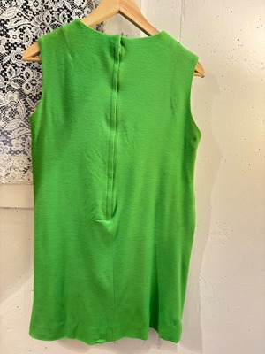 60’s light green ponpon dress