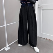 ピーチスキンワイドタックPT/ブラック