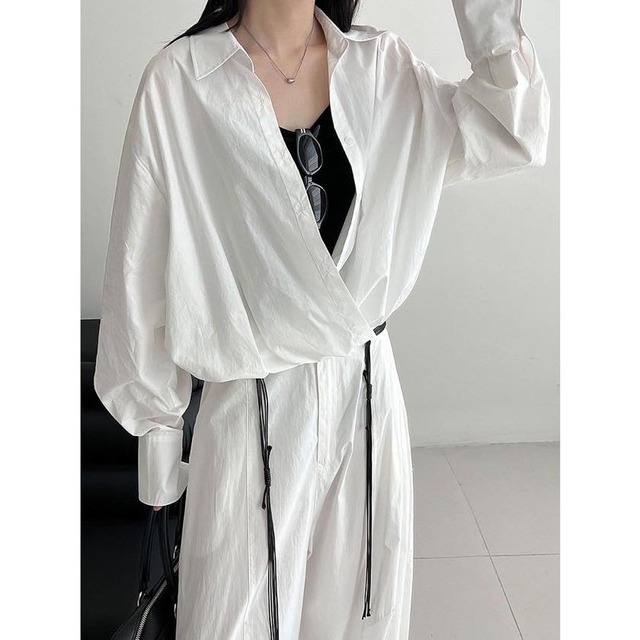 front wrap shirt