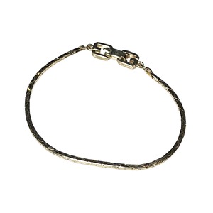 vintage GIVENCHY gold color metal narrow chain bracelet