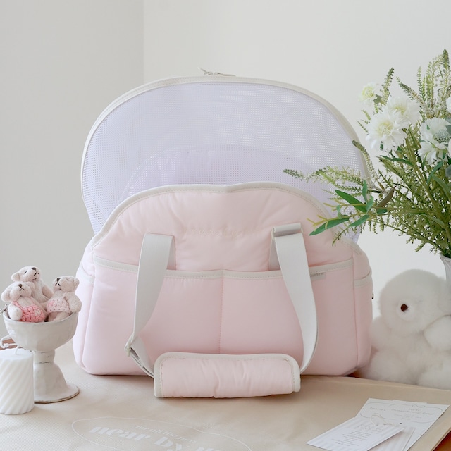 【予約】[near by us] （3size／creamy pink） NEW bongbong bag