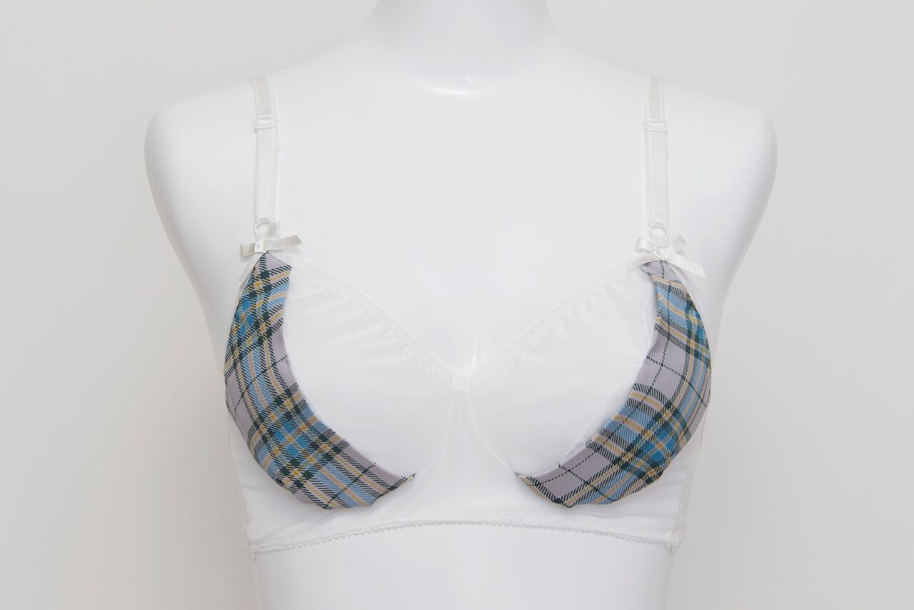 check pattern bra