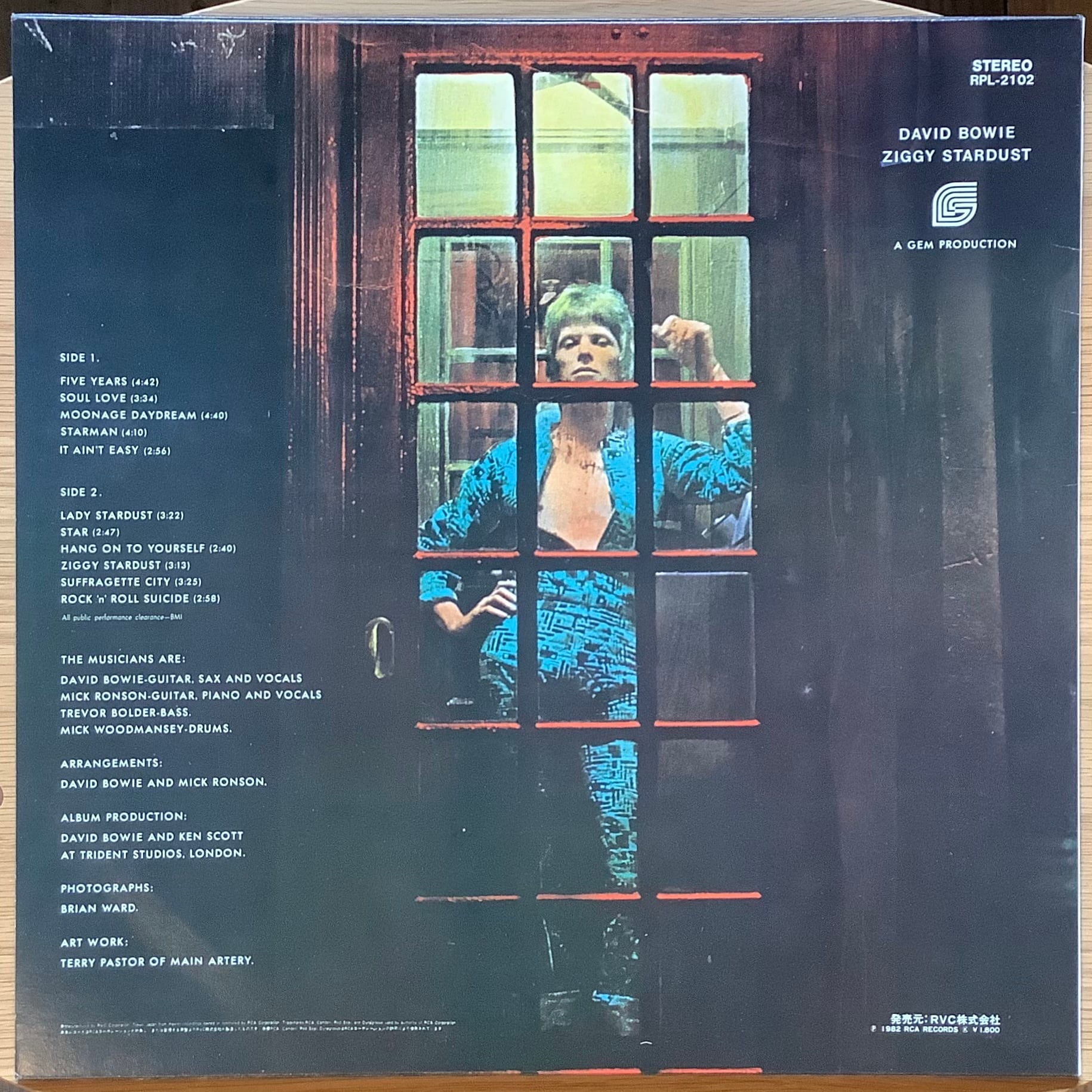 DAVID BOWIE / THE RISE AND FALL OF ZIGGY STARDUST AND THE SPIDERS