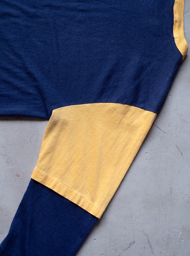 "Track & Court" 1980s Bicolor quarter sleeve tee