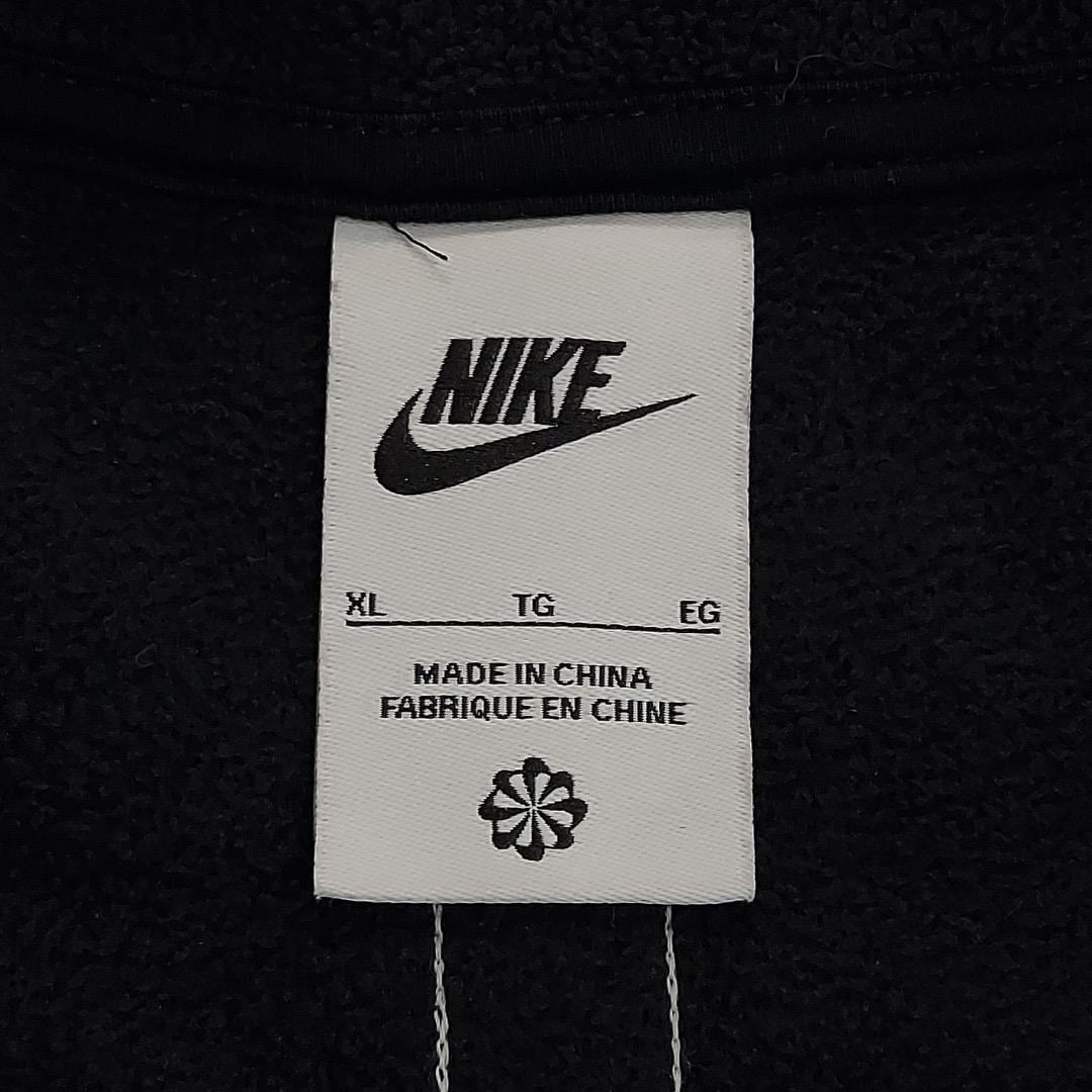 NIKE ナイキ フリース 古着 ハーフジップ ショート丈 XL 黒 16524 | fuufu