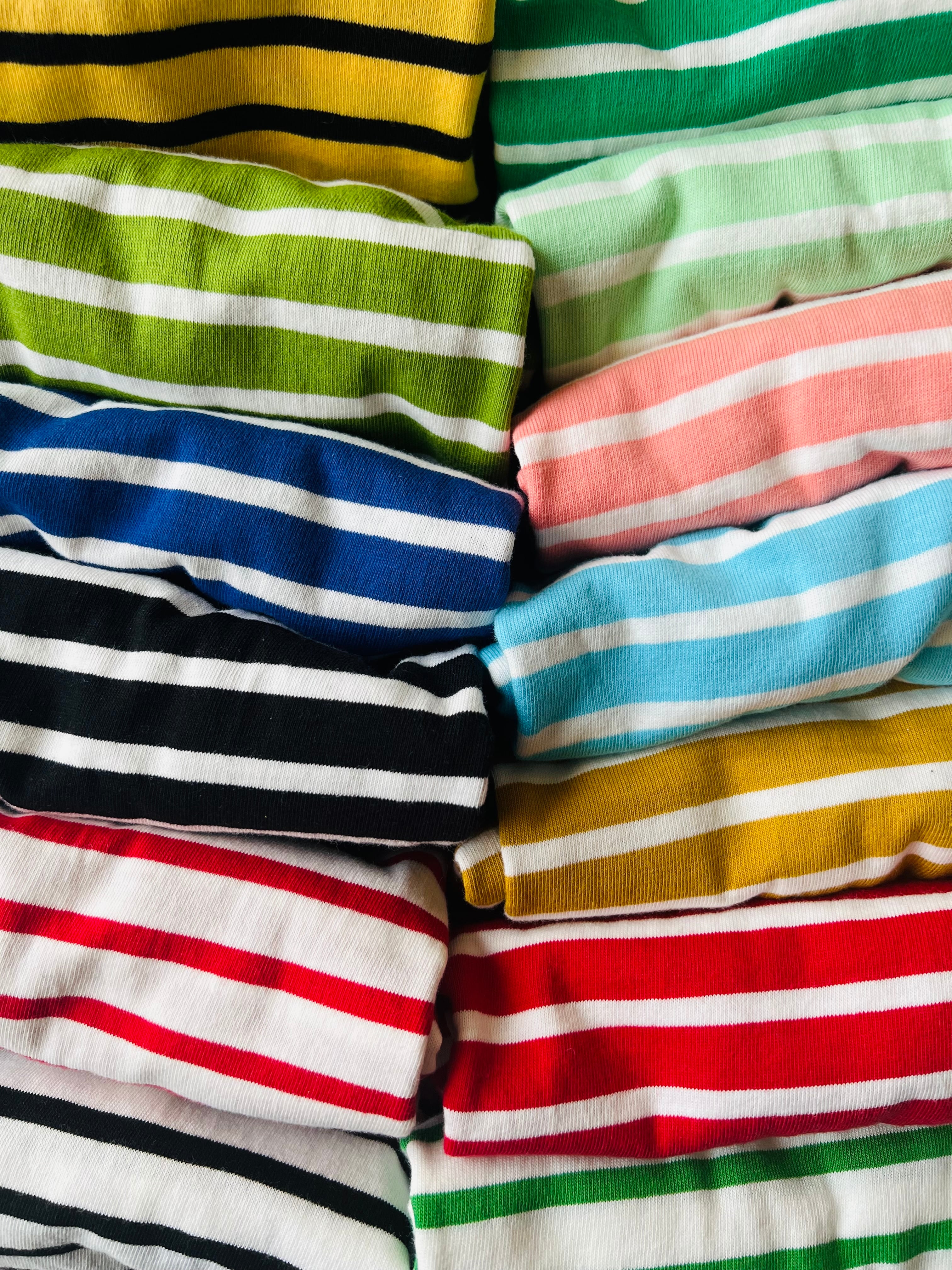 14color ボーダーロンT(140・150cm)3478