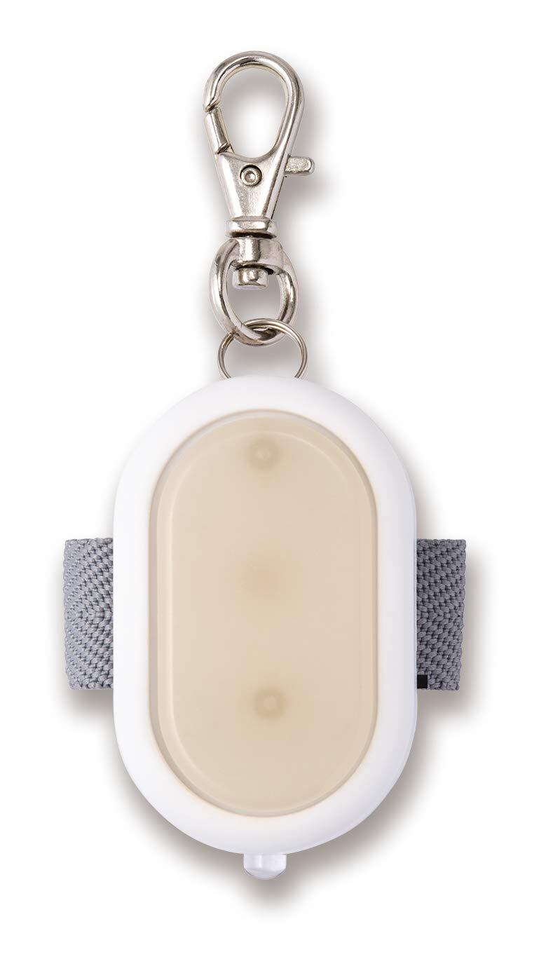 【在庫のみ】アスカ 防犯ブザー 生活防水 UVチェッカーつき GE083W ホワイト 90dB