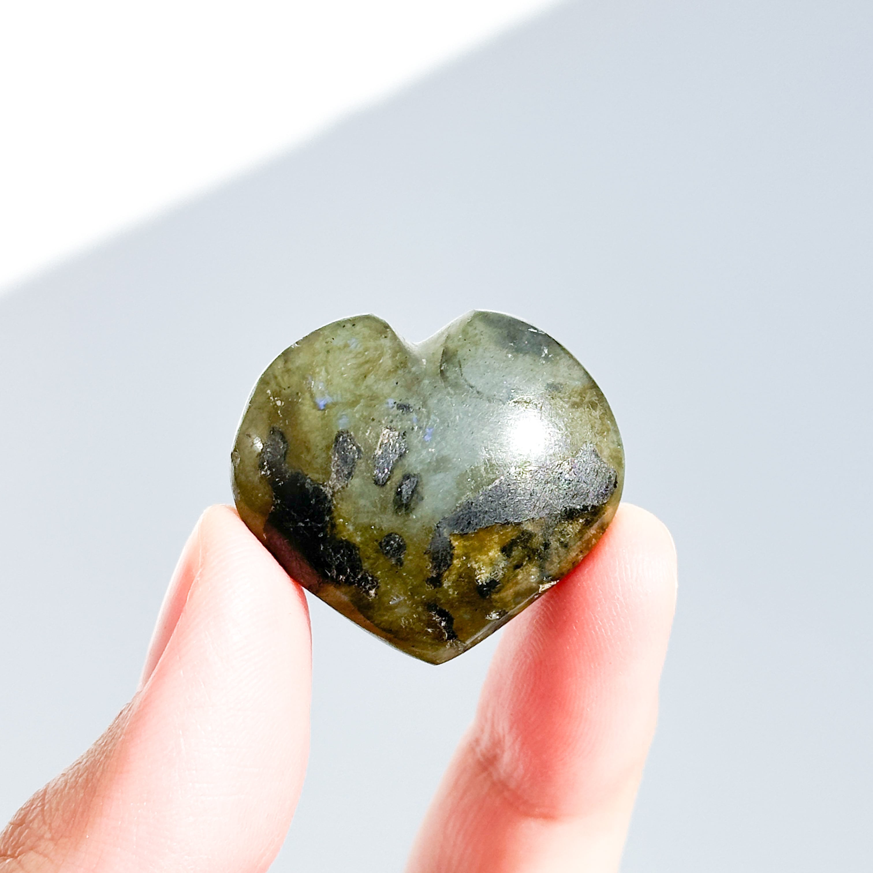 ラブラドライト ハート 93◇ Labradorite ◇天然石・鉱物