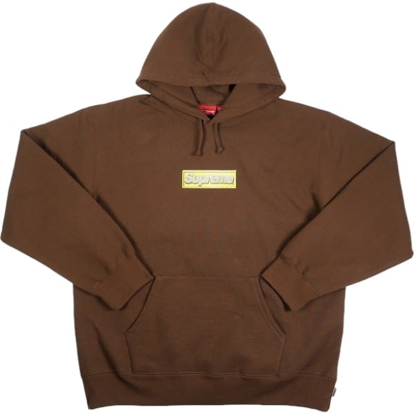 Supreme boxlogo Hooded dark brown Lサイズ