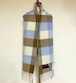 【TWEEDMILL】 Lambs Wool Stole (25×190㎝)　Duck Egg & Tan