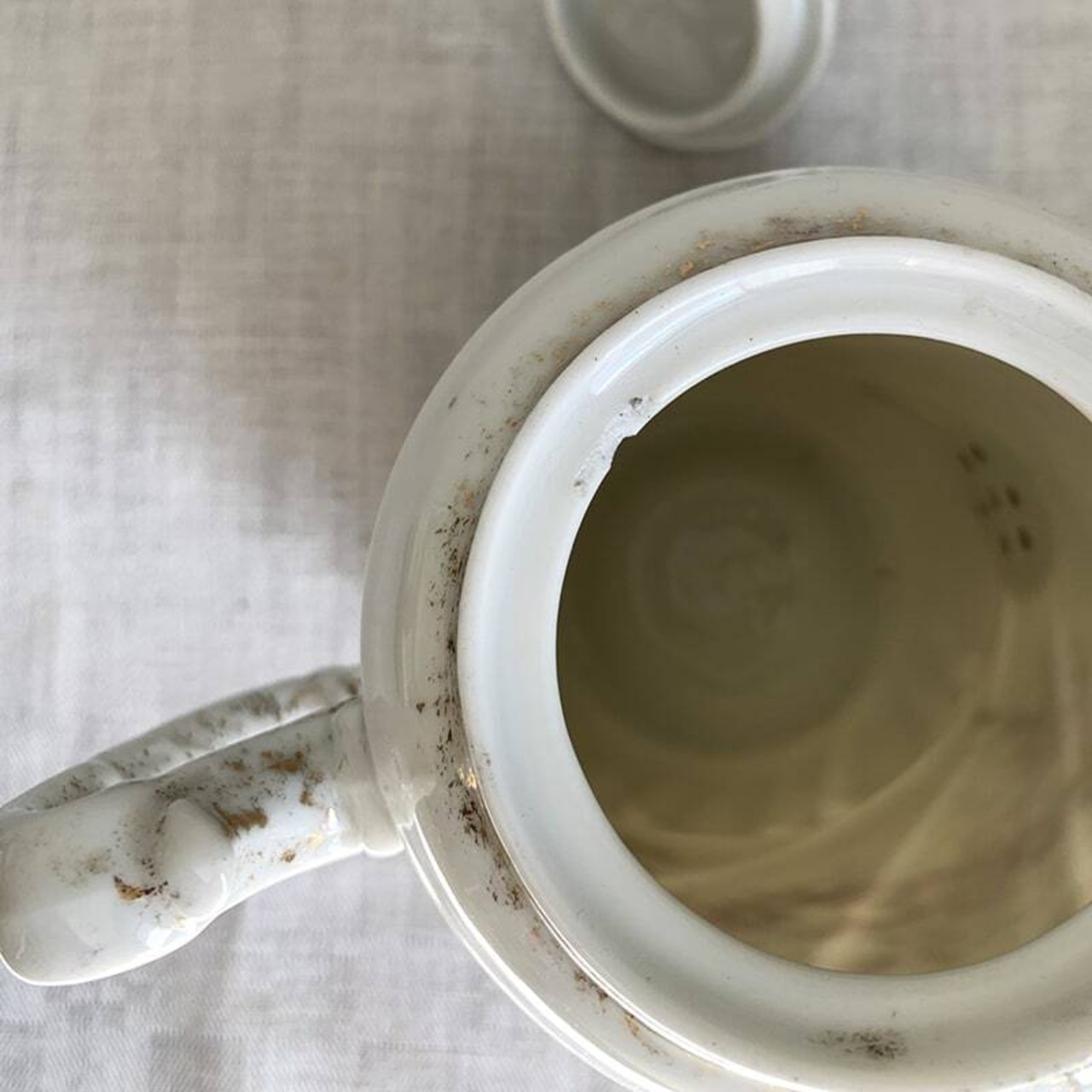 リモージュ ティーポット 野花に小鳥 大きなミルクピッチャー Limoges 18TWa1