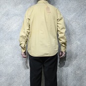 embroidery design shirt beige