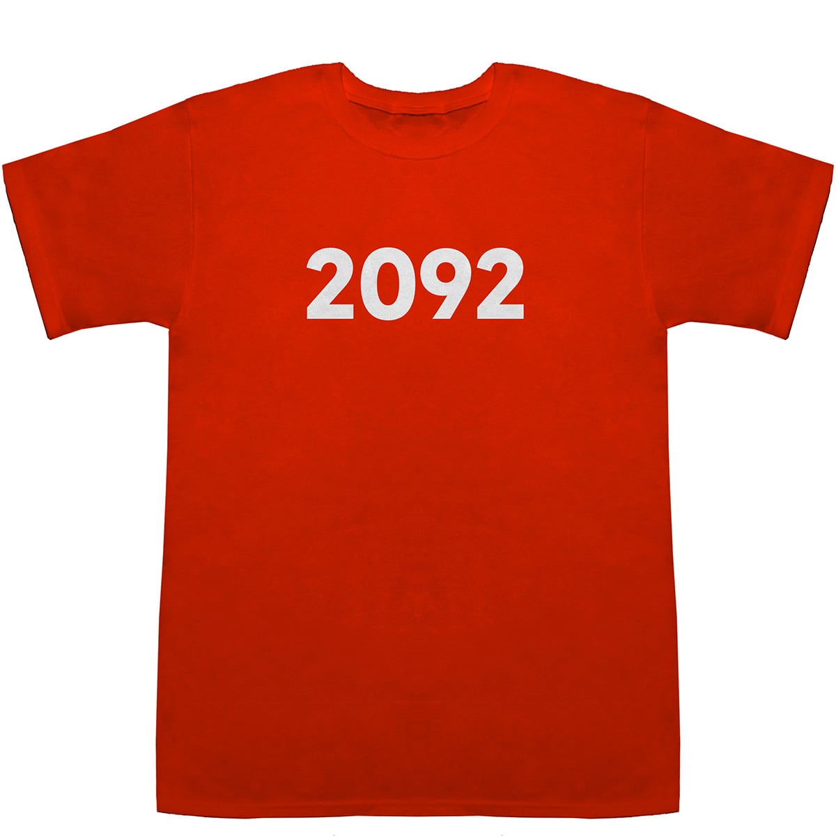 2092 T-shirts【Tシャツ】【ティーシャツ】【数字】【年代】【品番