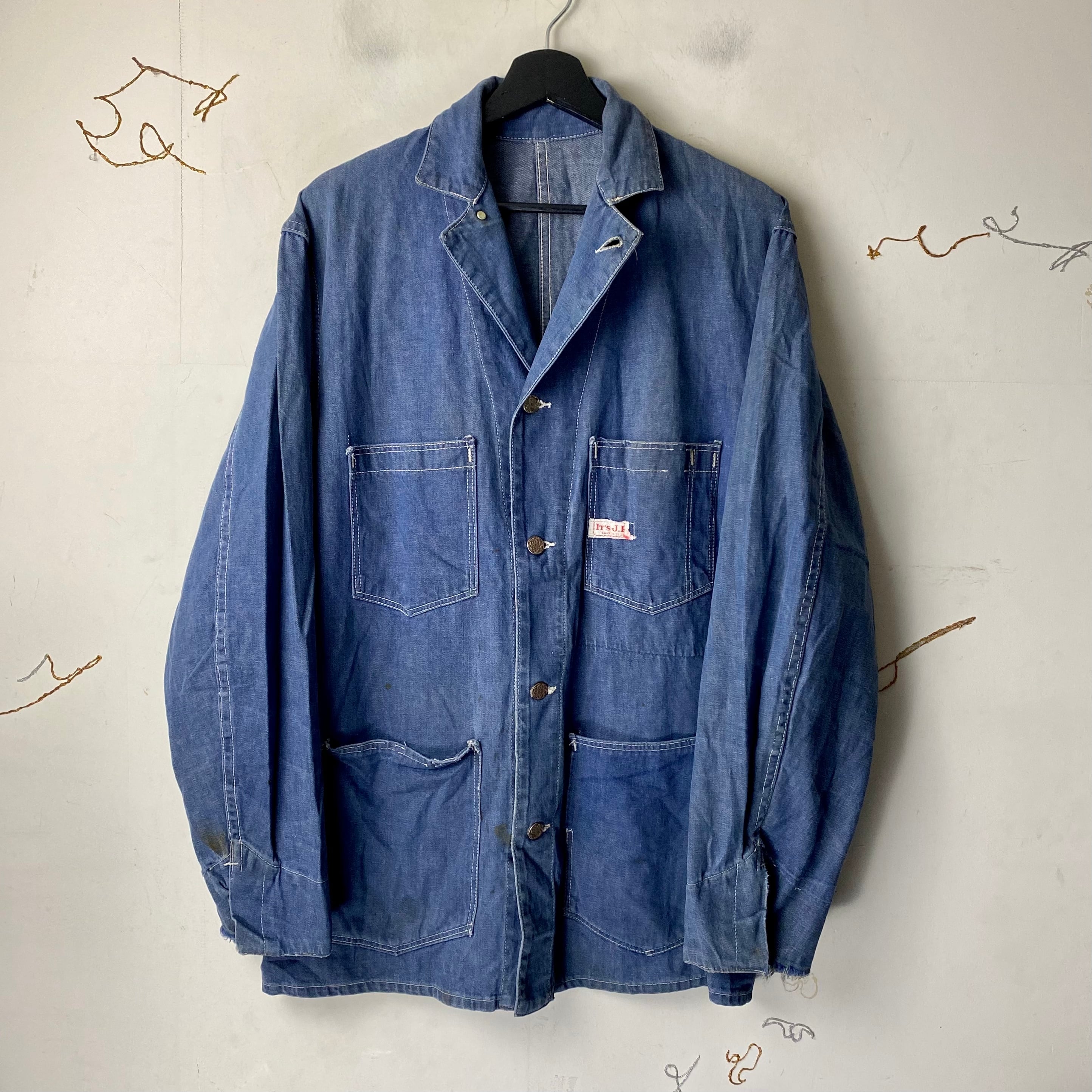 1940年代頃 美品Vinjageカバーオ－ル 1940年代頃 美品Vinjageカバーオ－ル vintage 1940's IT'S JP denim