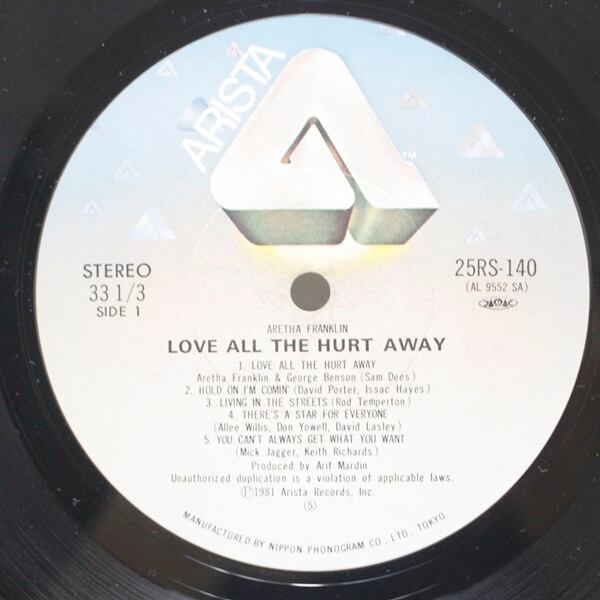 Aretha Franklin / Love All The Hurt Away [25RS-140] - 画像3
