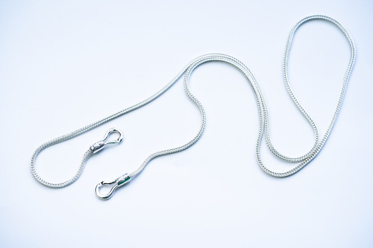 C Horse shoe necklace braided cm   WAKAN SILVER SMITH online store