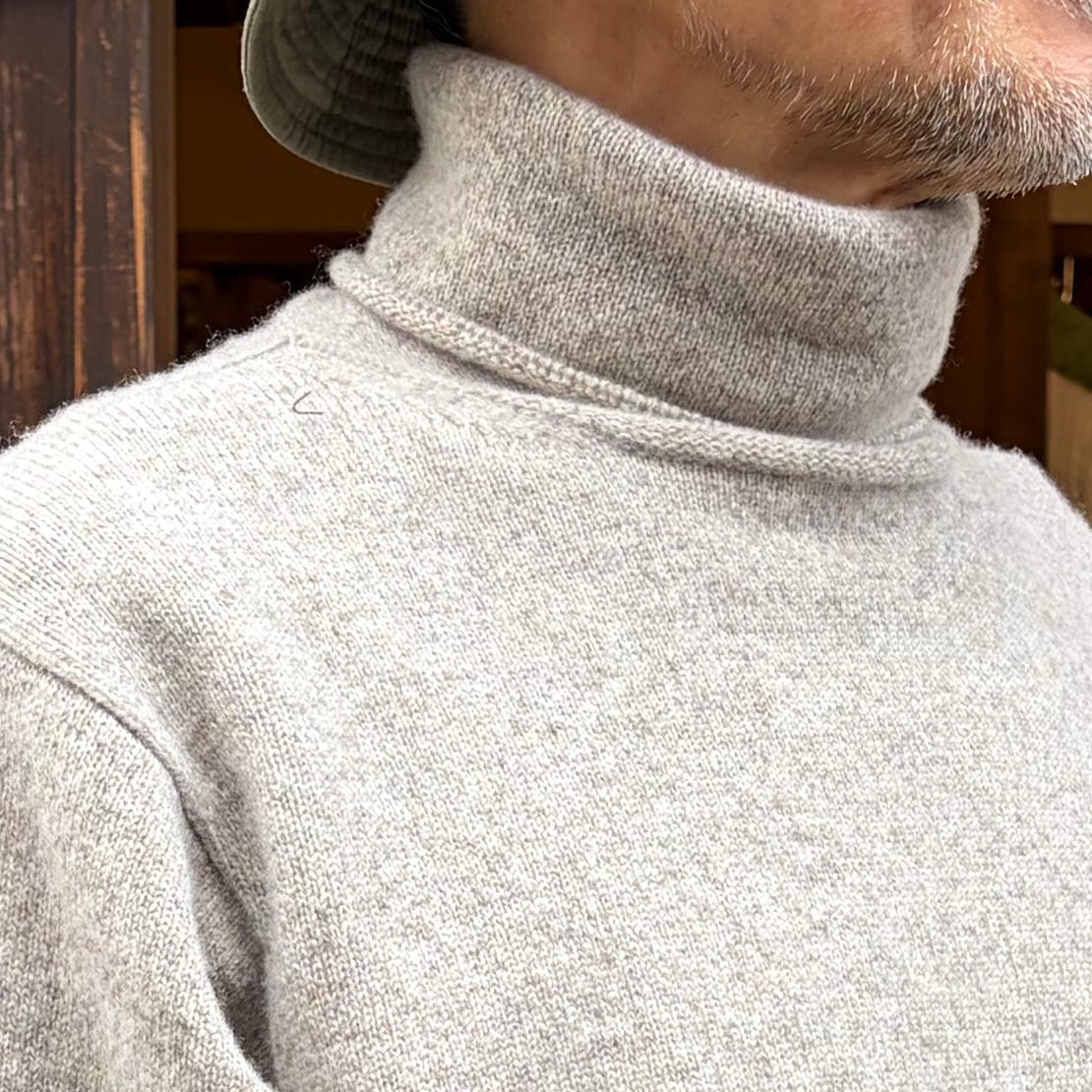 YAECA / ヤエカ ナチュラルウールニット ハイネック #14252 NATURAL L