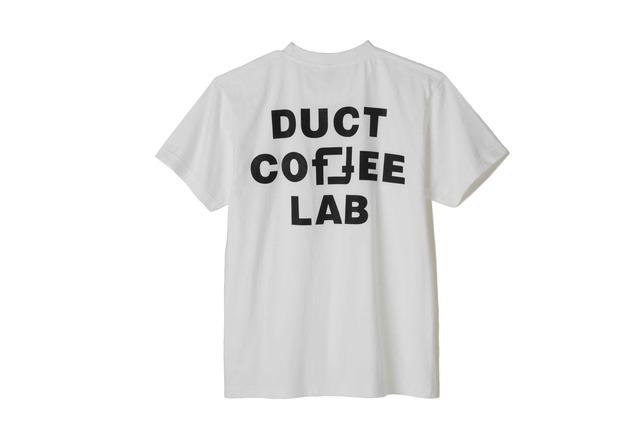 DUCT COFFEE LAB オリジナルロゴTシャツ　ホワイト×ブラック